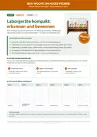 Vorschau - Unterrichtsreihen - Laborgeräte kompakt: erkennen, benennen - Deckblatt