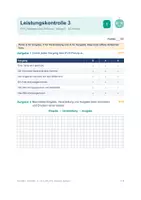 Vorschau - Test - Informatik Leistungskontrolle EVA Hardware Software - Deckblatt
