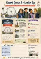 Vorschau - Arbeitsblätter - A Day in London - Jigsaw Puzzle / Gruppenpuzzle (Klasse 6-7) - Seite 2