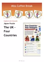Vorschau - Arbeitsblätter - United Kingdom - Four Countries (Jigsaw Puzzle / Gruppenpuzzle Klasse 6) - Deckblatt
