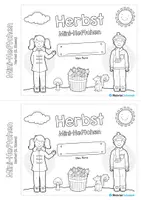 Vorschau - Arbeitsblätter - Mini-Heftchen: Herbst - 2. Klasse (25 Arbeitsblätter) - Seite 1