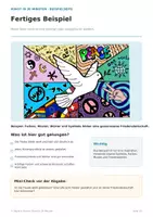 Vorschau - Stundenentwürfe - Gestalte eine Friedenstaube – Kunst in 30 Minuten | FREEBIE - Seite 3