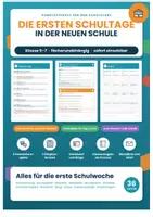 Vorschau - Arbeitsblätter - Die ersten Schultage – Komplettpaket Klasse 5 - 7 Klassenleitung Klasse / Schulbeginn - Seite 1