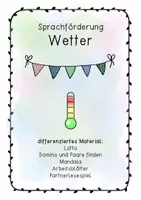 Vorschau - Spiele - Sprachförderung Wetter - Deckblatt