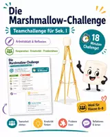 Vorschau - Arbeitsblätter - Die Marshmallow-Challenge (Team-Challenge) - Deckblatt