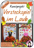 Vorschau - Stundenentwürfe - Kunst im HERBST: Versteckspiel im Laub - Deckblatt