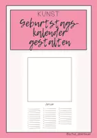 Vorschau - Mal- und Bastelvorlagen - Geburtstagskalender selbst gestalten - alle Monate - Seite 3