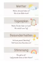 Vorschau - Präsentationen/Tafelbilder - Moderationsfächer Morgenkreis XXL Kind des Tages | beige & blau - Seite 3