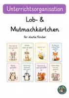 Vorschau - Bildkarten - Lob- & Mutmachkärtchen für starke Kinder - Deckblatt