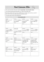 Vorschau - Arbeitsblätter - Find Someone Who - Past Simple or Present Perfect Simple - A2-B1 - Seite 1