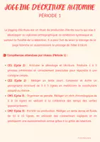 Aperçu - Feuilles d'exercices - JOGGING D’ÉCRITURE AUTOMNE - Page de couverture