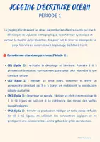 Aperçu - Feuilles d'exercices - JOGGING D ECRITURE OCEAN PERIODE1 C2-C3 - Page de couverture