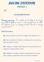 Aperçu - Feuilles d'exercices - JOGGING D ECRITURE OCEAN PERIODE1 C2-C3 - Page 1
