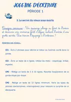 Aperçu - Feuilles d'exercices - JOGGING D ECRITURE OCEAN PERIODE1 C2-C3 - Page 3