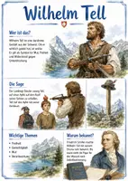 Vorschau - Arbeitsblätter - Lernposter + Arbeitsblatt "Wilhelm Tell" + Onlineübung & MP3 + Mindmap + Infografiken - Deckblatt