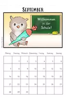 Vorschau - Anderer Materialtyp - Klassenkalender Eule - Seite 3