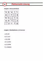 Vorschau - Arbeitsblätter - Arithmetik - schriftliche Multiplikation (Lernzeit 9) - Seite 1