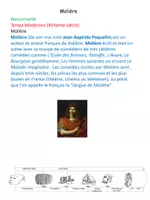 Aperçu - Feuilles d'exercices - dictée HDA personnage célèbre Molière - Page 1