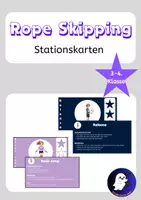 Vorschau - Stationenlernen - Rope Skipping Sprungkarten – Seilspringen im Sportunterricht Klasse 3–4 - Deckblatt