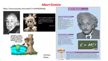 Aperçu - Préparation de séance / Séance complète - Dictée HDA personnage célèbre Albert Einstein - Page 1