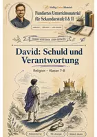 Vorschau - Arbeitsblätter - David: Schuld und Verantwortung – Stationenlernen Religion Klasse 7-8 - Deckblatt