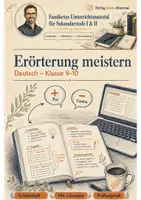 Vorschau - Arbeitsblätter - Erörterung meistern – Arbeitsheft Deutsch Klasse 9-10 Gymnasium - Deckblatt