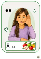 Vorschau - Fördermaterial/Inklusion - Lautgebärden: Ä Ü Ö - Umlaute - Buchstaben lernen - Anlaute - Seite 3