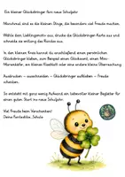 Vorschau - Anderer Materialtyp - Glücksbringer fürs neue Schuljahr Biene - Seite 1