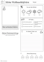 Vorschau - Mal- und Bastelvorlagen - Meine Weihnachtsferien - Ferienrückblick - Seite 2