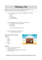 Vorschau - Stundenentwürfe - Planning a Trip - Roleplay Travel Agency - Future Tenses - B1 - Seite 1
