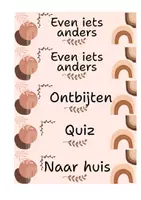 Voorbeeld - Dagritmekaarten en extra's in thema beige en regenboog - Pagina 2