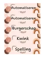 Voorbeeld - Dagritmekaarten en extra's in thema beige en regenboog - Pagina 3
