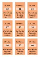 Vorschau - Stationenlernen - 1x1-Kartenspiel – Einmaleins erweitern und festigen (1–6, 8, 10, + 7) - Seite 3
