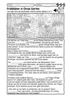 Vorschau - Arbeitsblätter - Lesen üben: Frühblüher Lesegeschichte – Lesen Malen Hören - In Omas Garten. - Seite 3