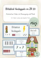 Vorschau - Videos - Blitzblick Verdoppeln bis 20 - Animiertes Video - Deckblatt