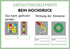 Vorschau - Arbeitsblätter - Karten gestalten mit Hochdruck (Klemmbausteine) - Lehrprobe - Seite 3