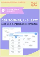 Vorschau - Arbeitsblätter - Vivaldis Sommer: Kreatives Schreiben, Mindmaps und Hörcollagen - Seite 1