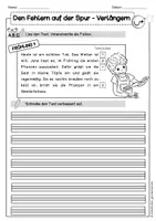 Vorschau - Arbeitsblätter - FRESCH Verlängern – Frühling | Den Fehlern auf der Spur | Fehlertexte zur Rechtschreibung (Klasse 2–4) | differenziert & mit Lösungen - Seite 2