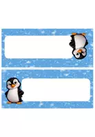 Vorschau - Anderer Materialtyp - editierbare Pinguin Namenskarten #Pinguinklasse #Klassentier - Seite 3