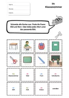 Vorschau - Arbeitsblätter - Hörverstehen DaZ A1 – Hörspiel „Im Klassenzimmer" interaktiv + Arbeitsblätter | Schulsachen, Audio, QR-Code - Seite 3