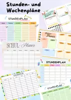 Vorschau - Mal- und Bastelvorlagen - Stunden- und Wochenpläne - Deckblatt