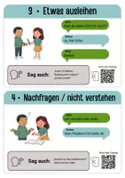 Vorschau - Audio-Dateien - Sprechanlässe DaZ A1 – Dialogkarten „Erste Sätze in der Schule" mit Hör-QR | Willkommensklasse - Seite 2