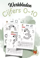 Voorbeeld - Werkbladen Cijfers Schrijven 0-10 | Rekenen Groep 3 | Schrijfoefeningen - Voorblad
