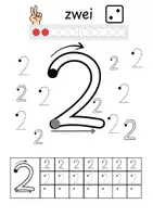 Voorbeeld - Werkbladen Cijfers Schrijven 0-10 | Rekenen Groep 3 | Schrijfoefeningen - Pagina 3