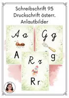 Vorschau - Präsentationen/Tafelbilder - Schreibschrift & Druckschrift – Buchstabenplakate A–Z + Umlaute - Deckblatt