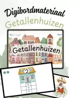 Voorbeeld - Getallenhuizen Digitale Digibordplaten I Rekenen Groep 3 - Voorblad