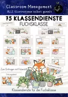 Vorschau - Mal- und Bastelvorlagen - Materialpaket Fuchsklasse | Classroom Management für Klassentier Fuchs - Seite 1