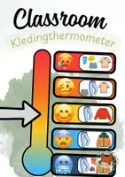 Voorbeeld - Kledingthermometer | Weer en Seizoenen | Groep 1-3 | Poster & Werkblad - Voorblad
