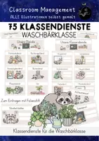 Vorschau - Stationenlernen - Materialpaket Waschbärklasse | Rundum-Sorglos-Paket für Classroom Management - Seite 1