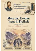 Vorschau - Arbeitsblätter - Mose und Exodus: Wege in Freiheit – Stationenlernen Religion Klasse 7-8 - Deckblatt